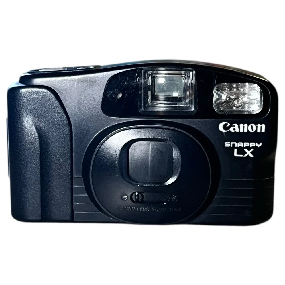 Canon Snappy LX 35mm Point & Shoot Film Camera Black Works - Picture 1 of 13